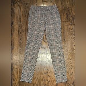 Chocolate Black and White Plaid Pants